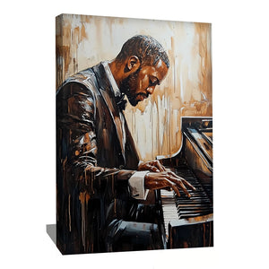 Tableau Peinture Pianiste