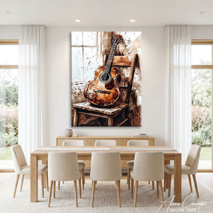 Affiche Guitare Abstraite