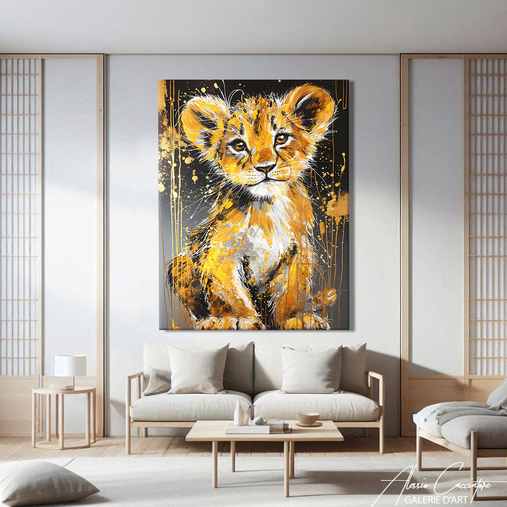 Peinture Lionceau
