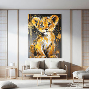 Peinture Lionceau
