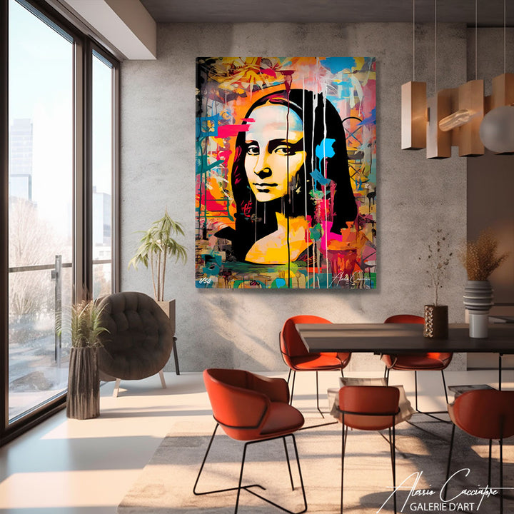 tableau mona lisa pop art