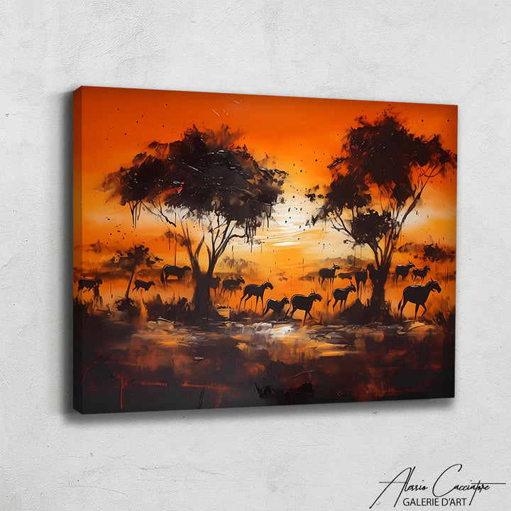 Tableau Paysage Africain