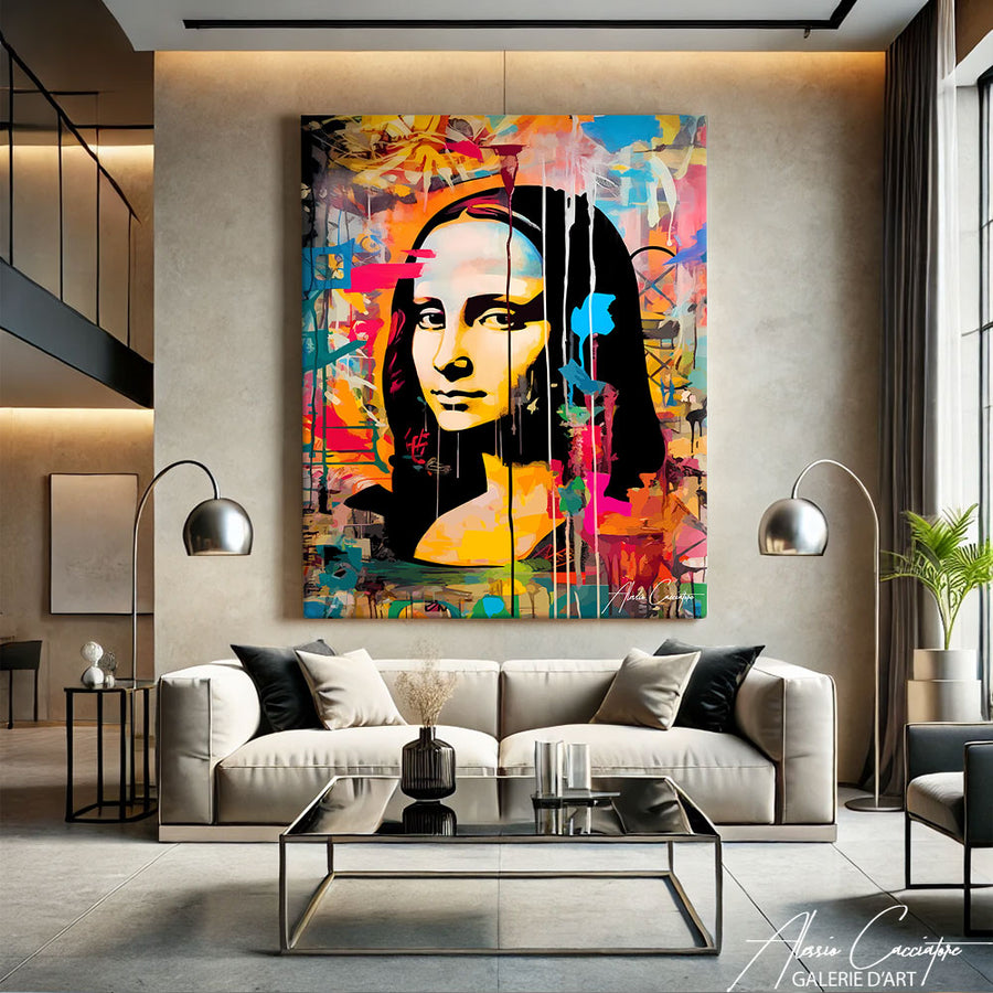 Tableau Street Art Mona Lisa – mise en situation
