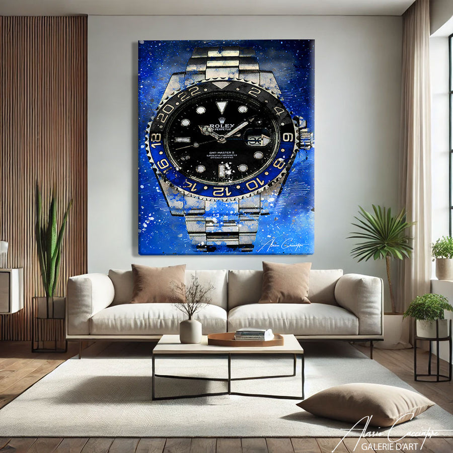 TABLEAU ROLEX BATMAN
 – mise en situation