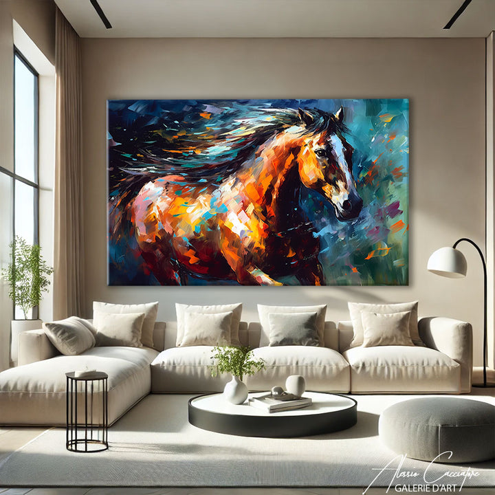 Tableau Cheval Coloré