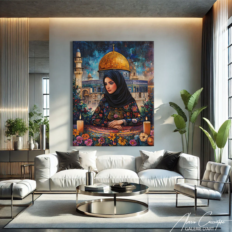 TOILE ISLAM DÉCO – mise en situation