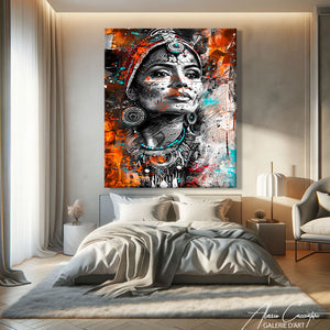 tableau indien contemporain