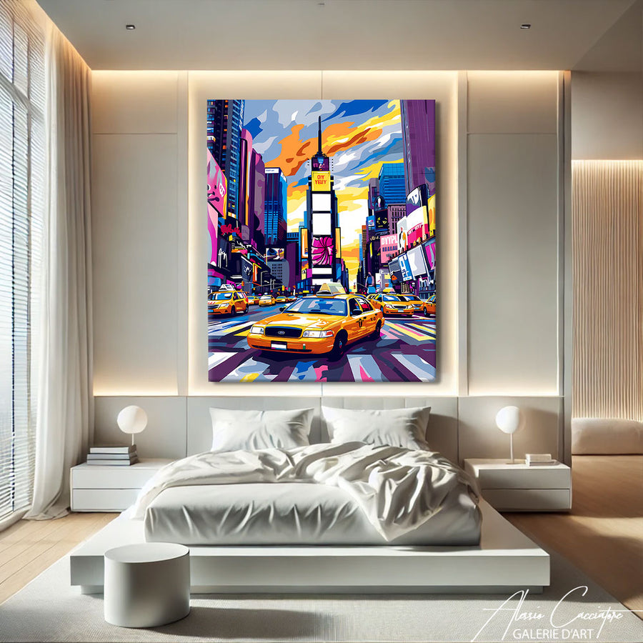 Peinture Tableau New York
 – mise en situation