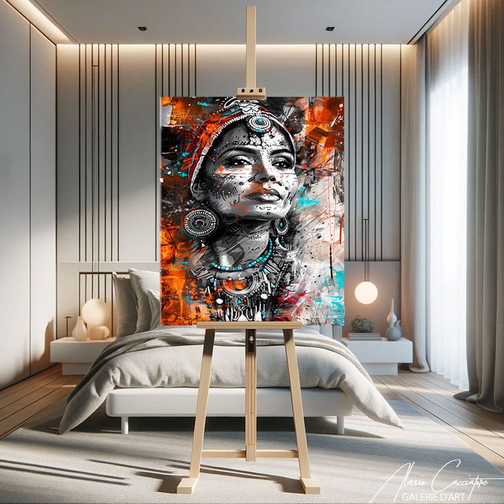 tableau indien coloré