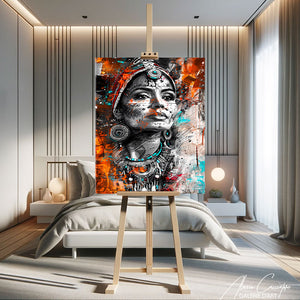 tableau indien coloré