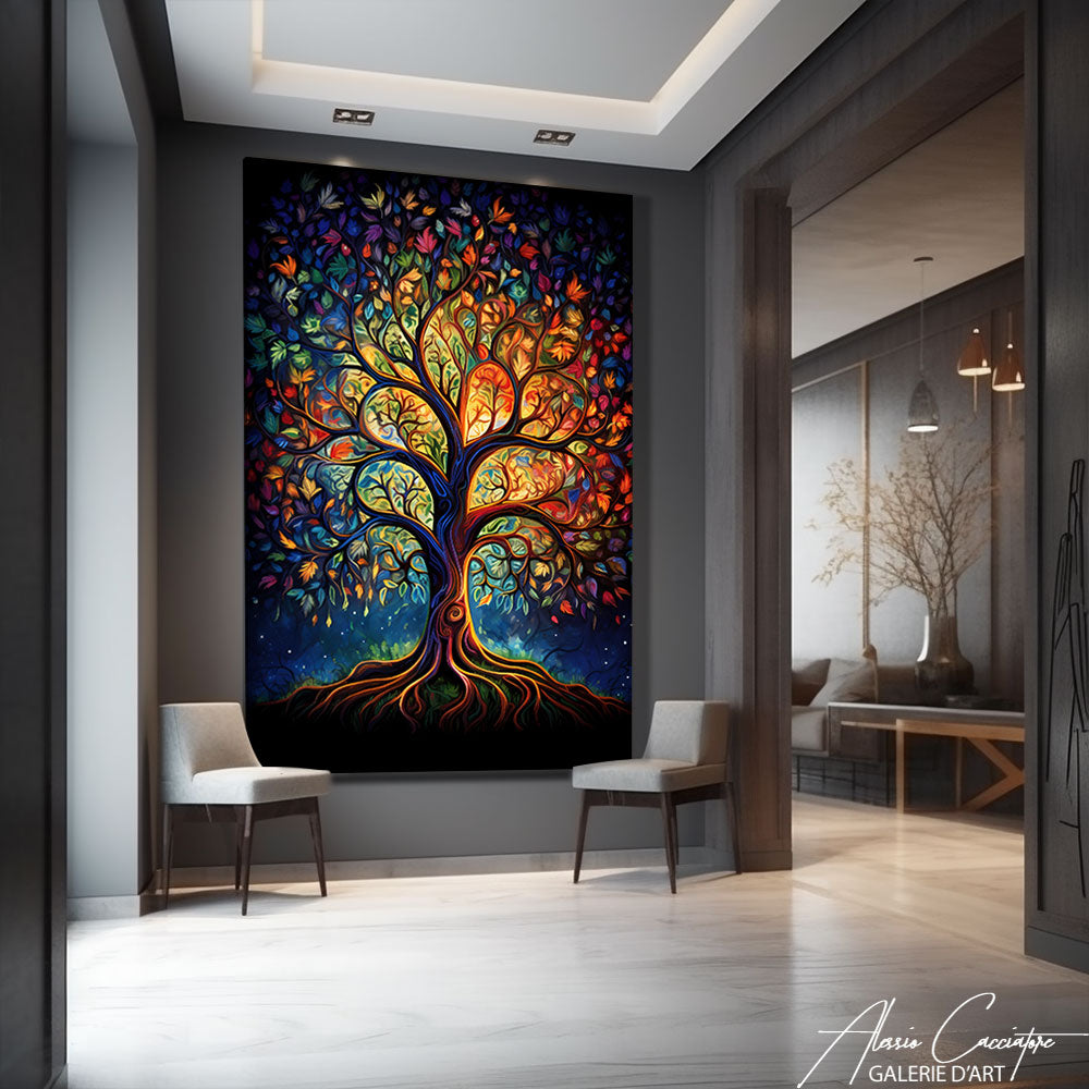 Tableau avec Arbre de vie