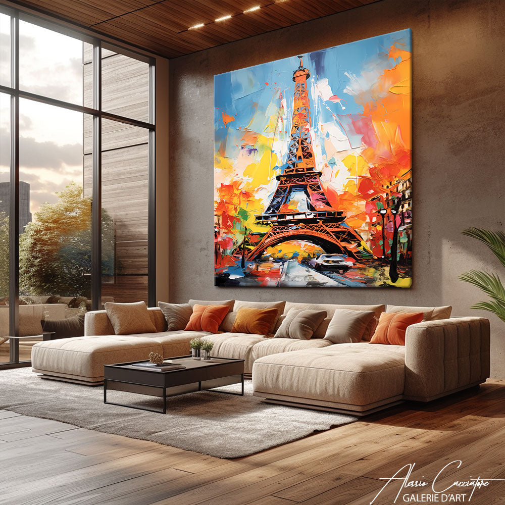 peinture tour eiffel