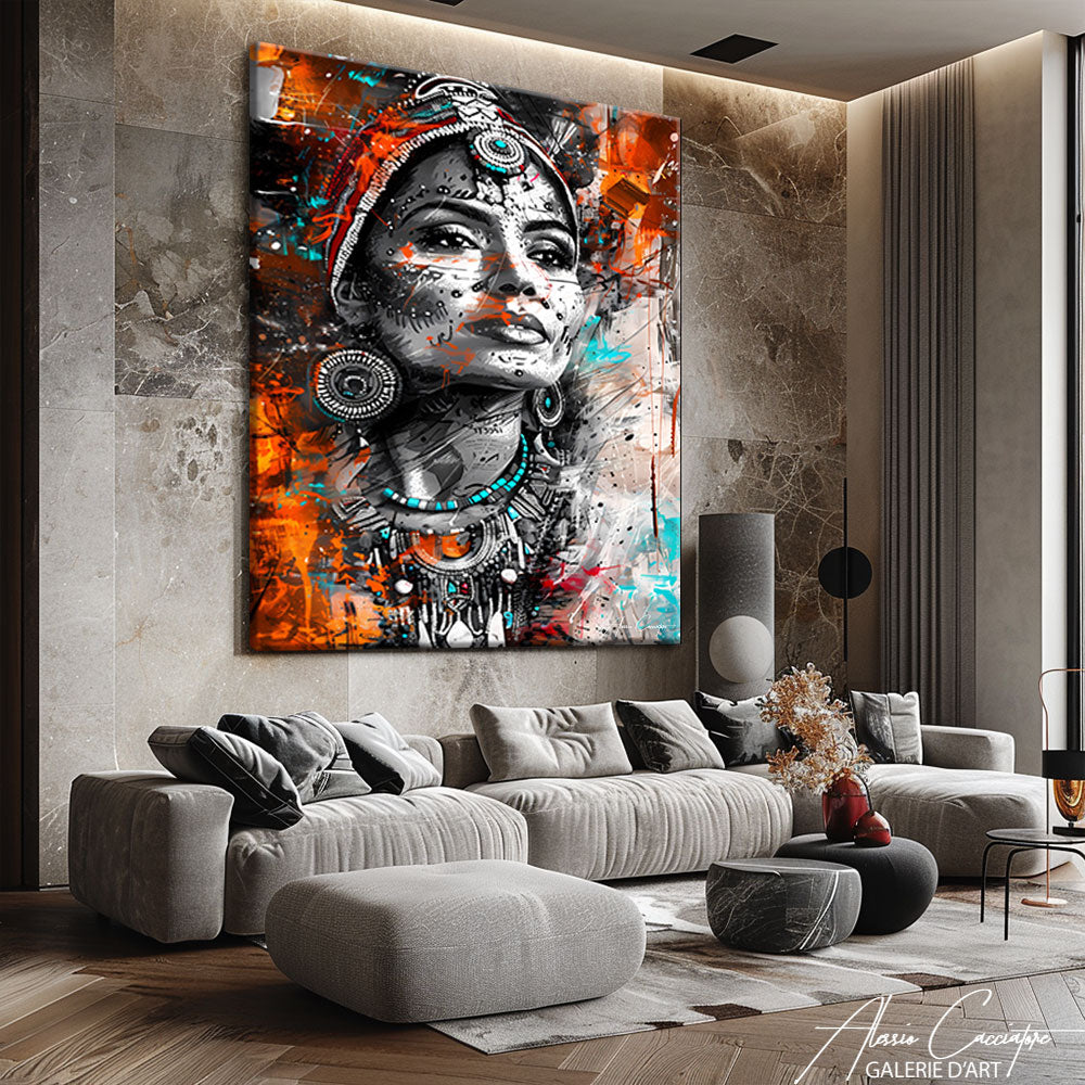 tableau indien moderne