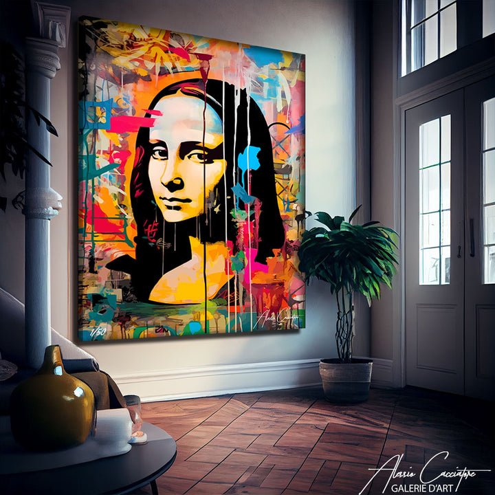 tableau pop art mona lisa