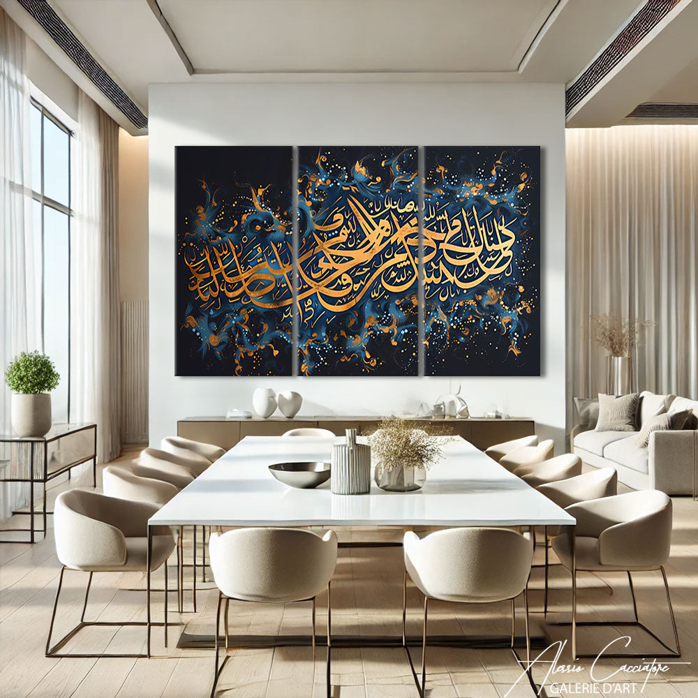 Tableau Triptyque Islam