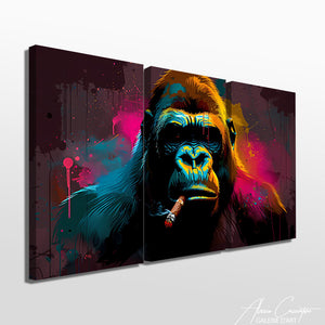 Tableau Triptyque Salon