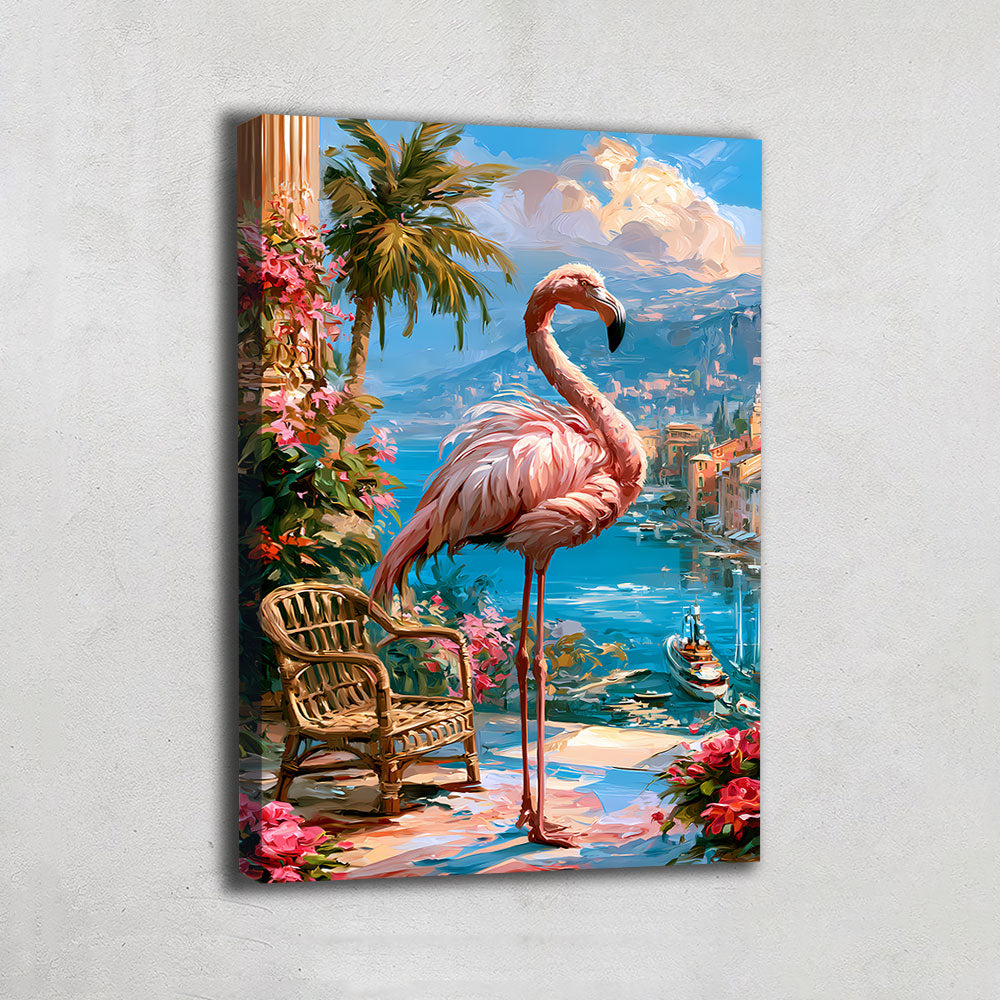Toile Flamant Rose