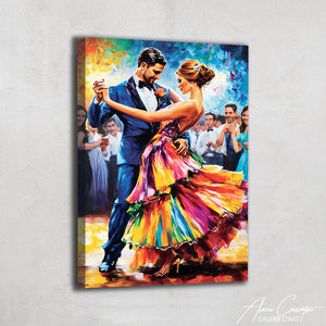 Peinture Couple De Danseurs