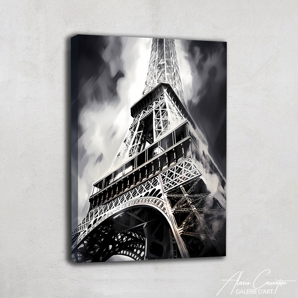 Tableau Tour Eiffel Noir et Blanc