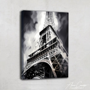 Tableau Tour Eiffel Noir et Blanc