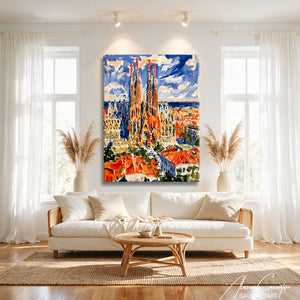 Peinture Peinture Sagrada Familia