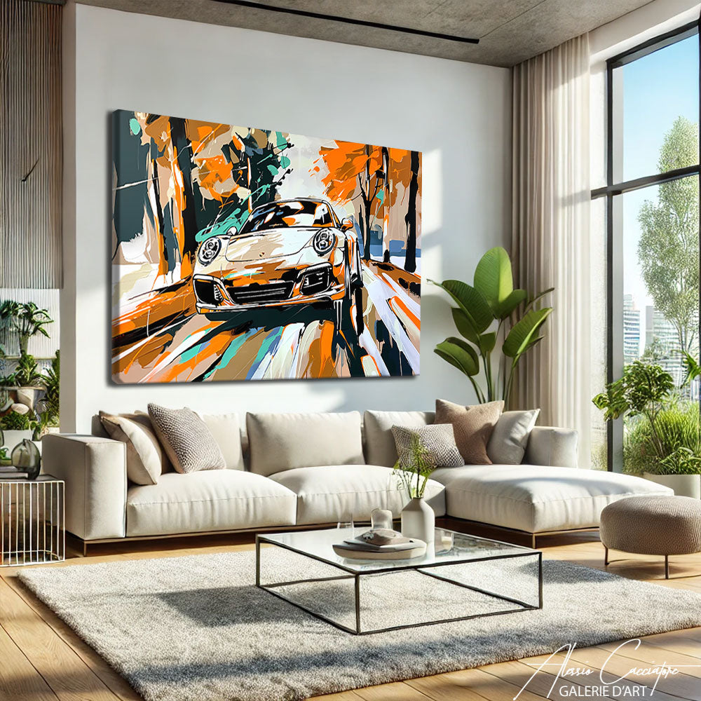 tableau voiture de luxe