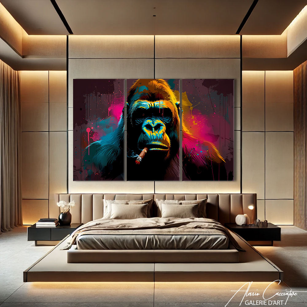 Tableau Triptyque Coloré
