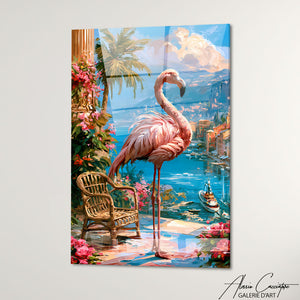 Cadre Flamant Rose