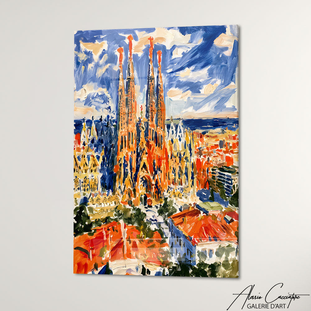Cadre Peinture Sagrada Familia