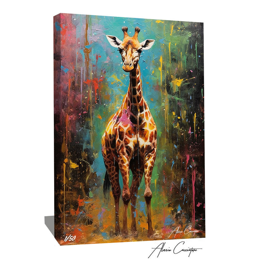 tableau girafe