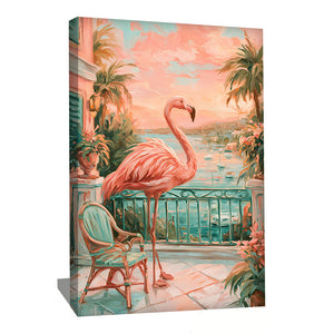 Flamant Rose Tableau Peinture