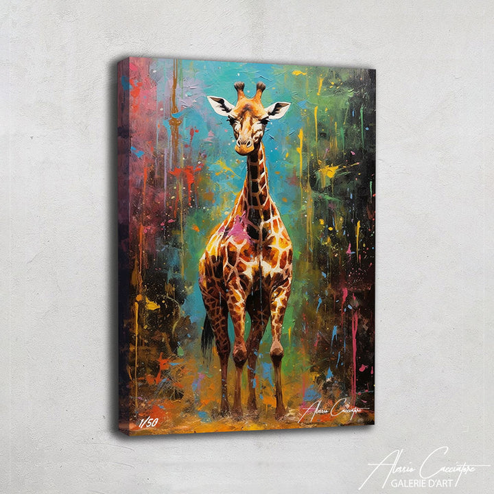 girafe en tableau