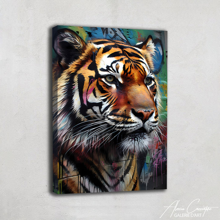 TABLEAU TIGRE PEINTURE