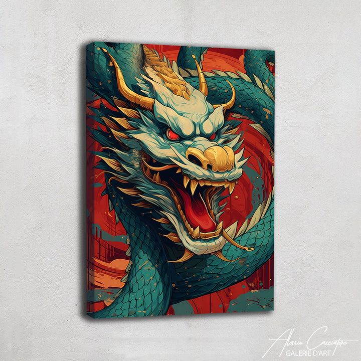 Peinture Dragon Japonais