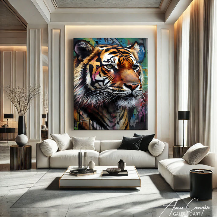 TABLEAU TIGRE MODERNE