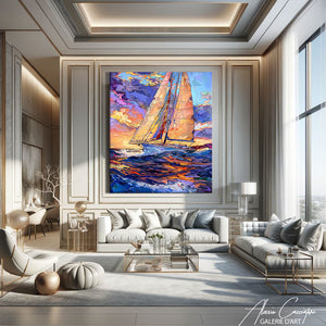 tableau peinture voilier