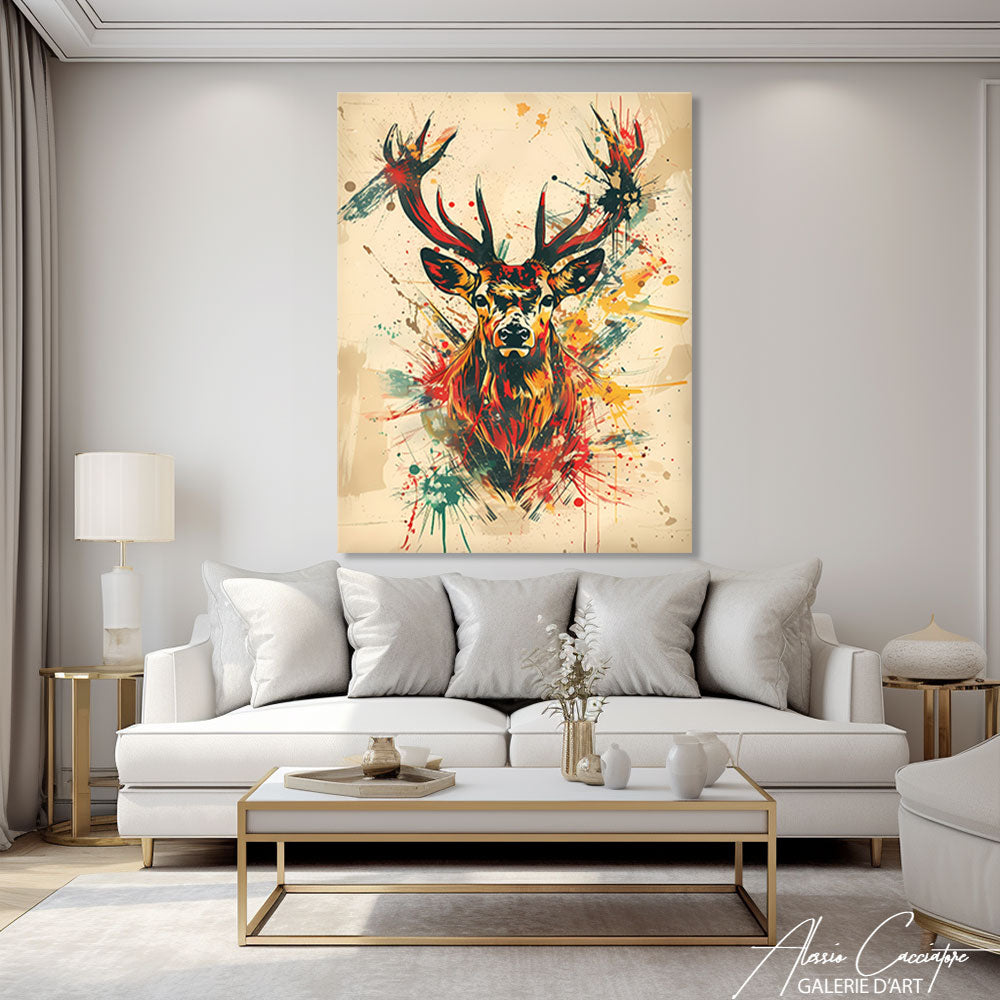 peinture cerf peinture