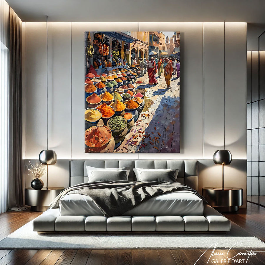 Tableau Peinture Orientale
 – mise en situation