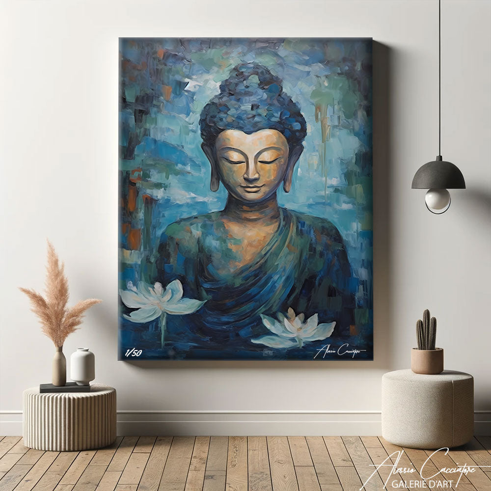 tableau bouddha couleur
