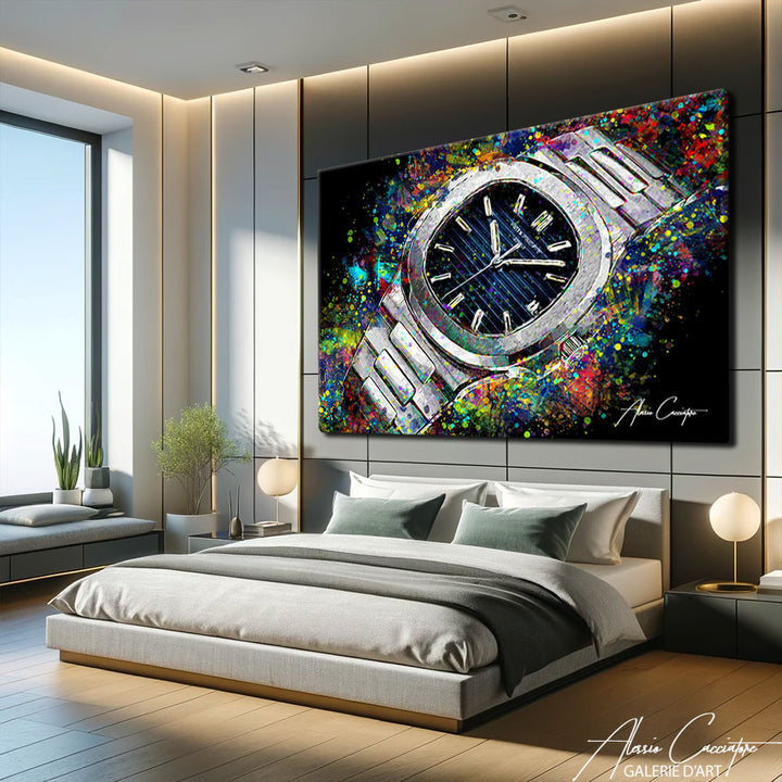 TABLEAU MONTRE POP ART
