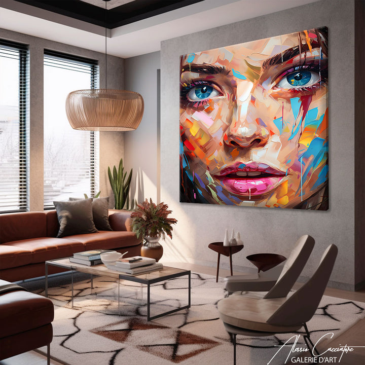 Peinture Visage de Femme