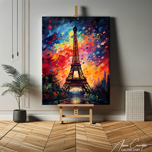 tableau toile tour eiffel