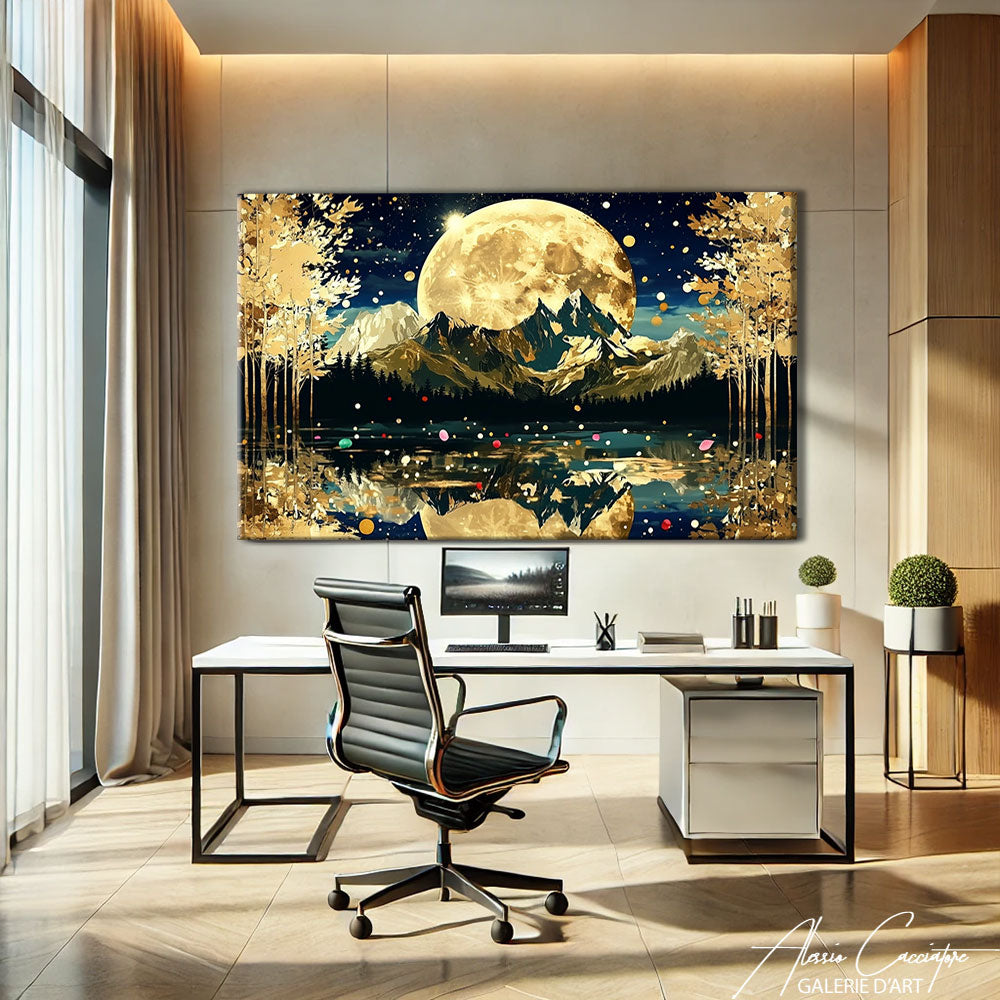 TABLEAU AVEC UNE LUNE