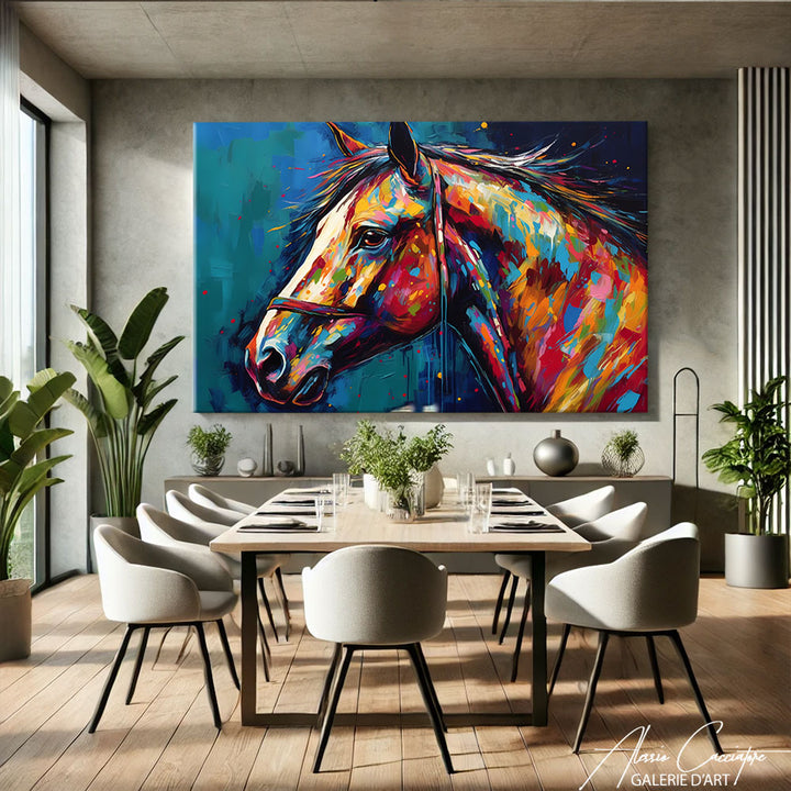 tableau cheval sauvage
