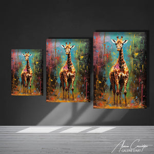 tableau girafe