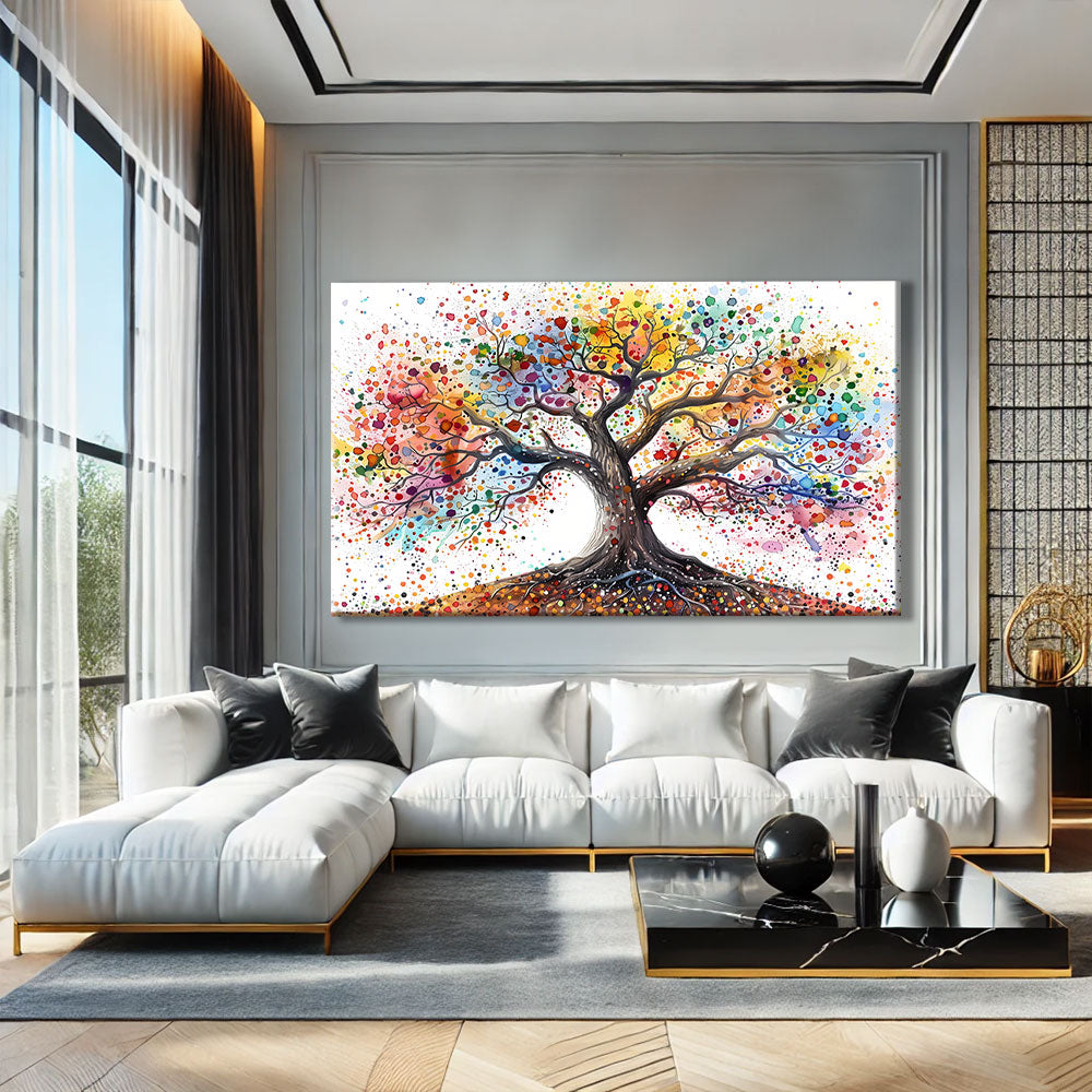 Tableau Arbre de Vie Coloré