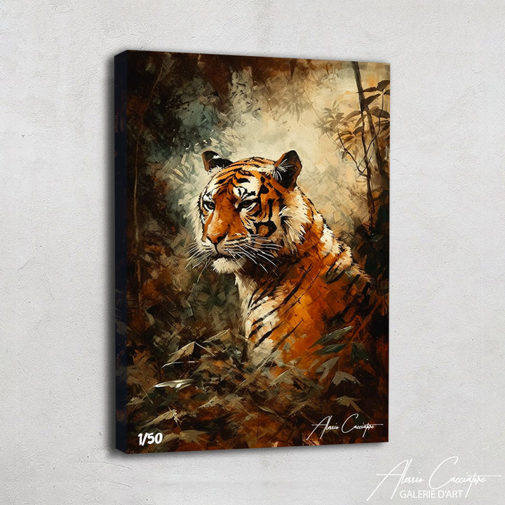 tableau tigre jungle