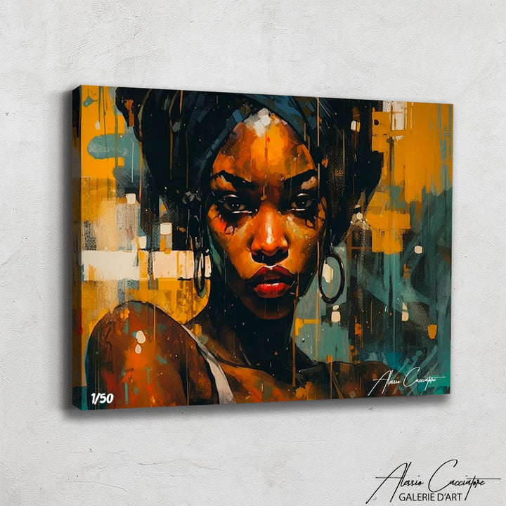 peinture visage femme africaine
