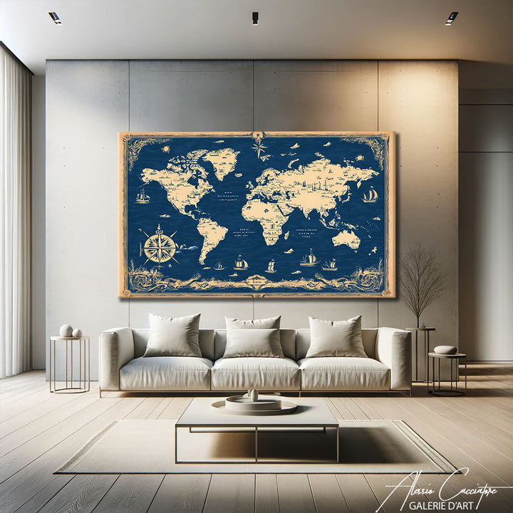 Carte Monde Tableau
