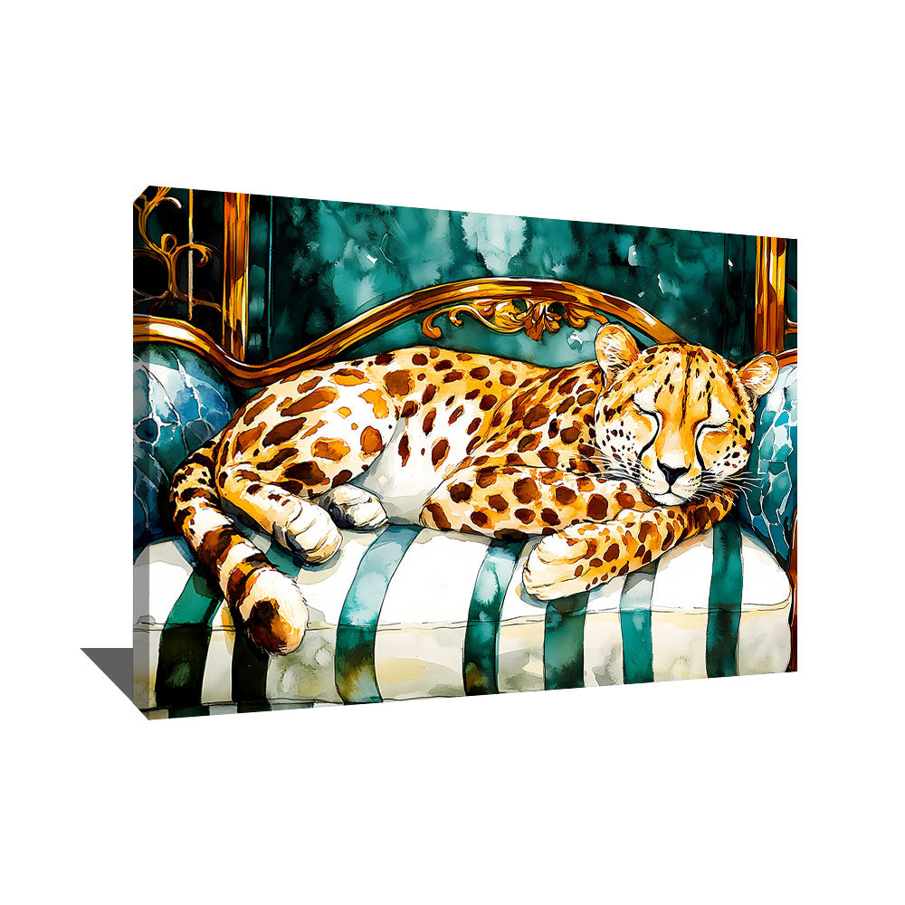 TABLEAU FÉLIN SALON MODERNE